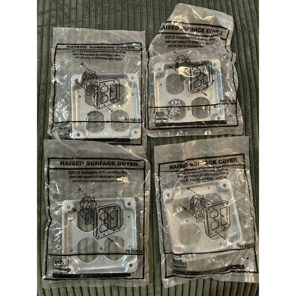 EGS Electrical Group Raised‎ Surface Cover Set of 4 Mounting Strap PN 503536